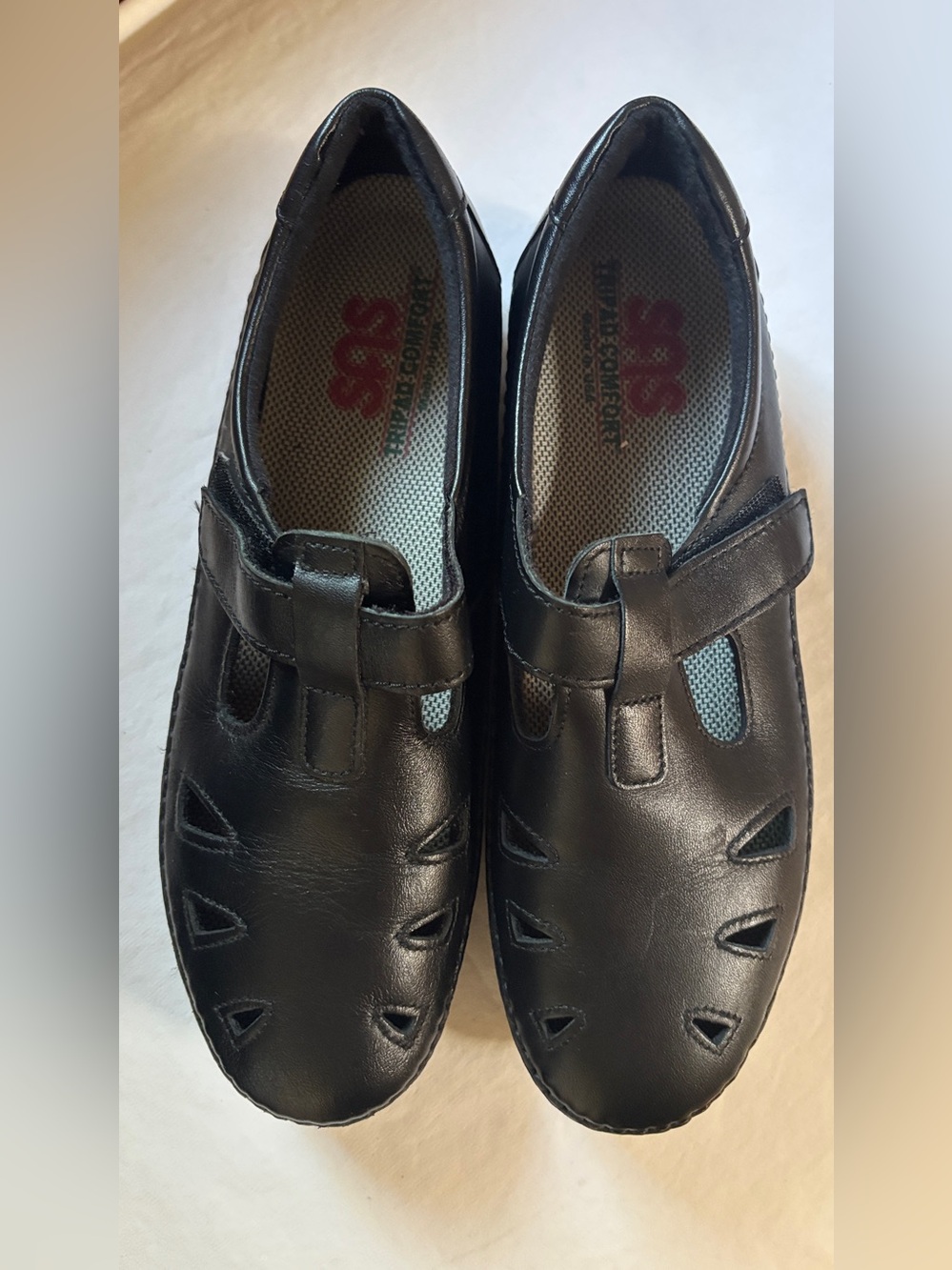 SAS Tripad Comfort Women’s 8.5 Black Leather Mary Jane Walking Shoes USA